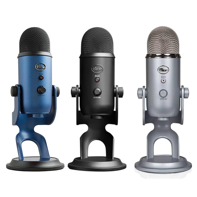 Blue Yeti Studio Usb Condenser Microphone For Live Broadcasting And  Recording With Inner Sound Card Plug And Play - Microphones - AliExpress