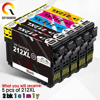 

5PCS T212XL E-212XL WITH CHIP Compatible Ink Cartridge forExpression Home XP-4100 XP-4105 WorkForce WF-2830 WF-2850