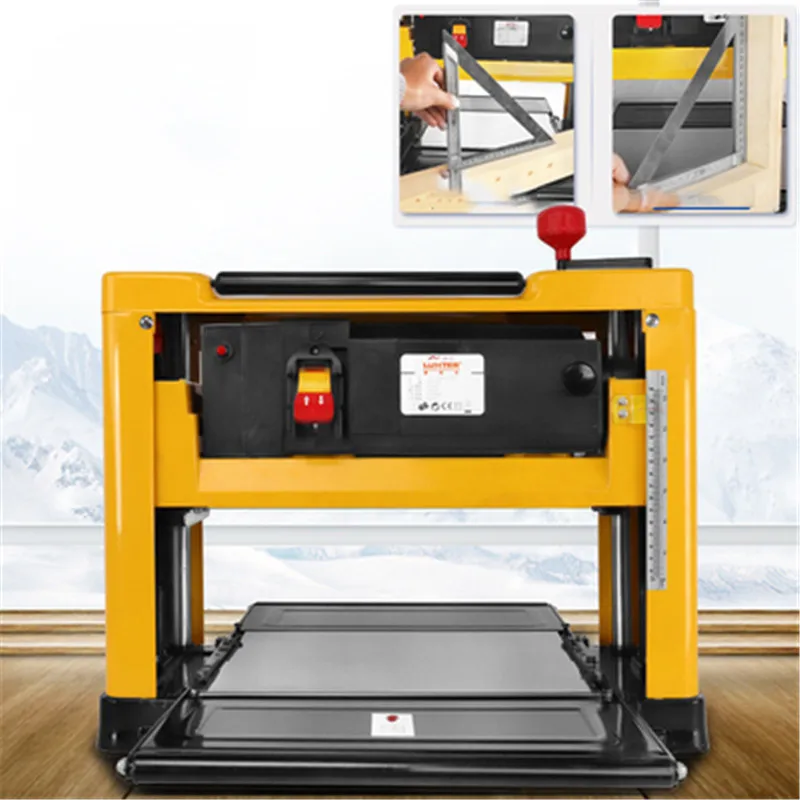 

220V/2000W High Power Woodworking Planer Home 13 Inches Thicknesser Press Machine Multifunction Small Desktop Woodworking Tools