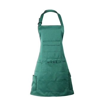 

Green Adult Painting Aprons Barber Apron with Pockets for Women/Men/Unisex, Utility Or Work Apron