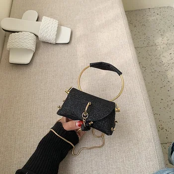 

Small bag women bag 2020 popular new wave fashion unique wrist bag wild chain mini shoulder messenger bag