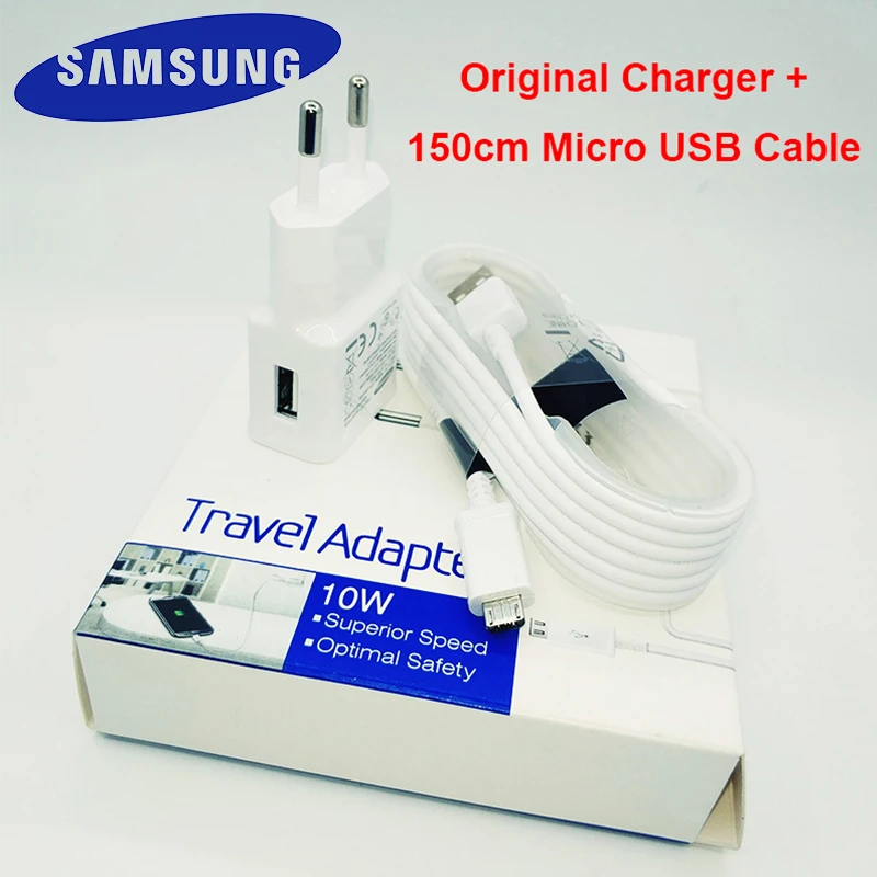 Сетевое зарядное устройство Samsung Galaxy USB 5 В 2 А кабель Micro Usb для S6 S7 Edge A3 A5 A7 2016 NOTE 4 3 j1