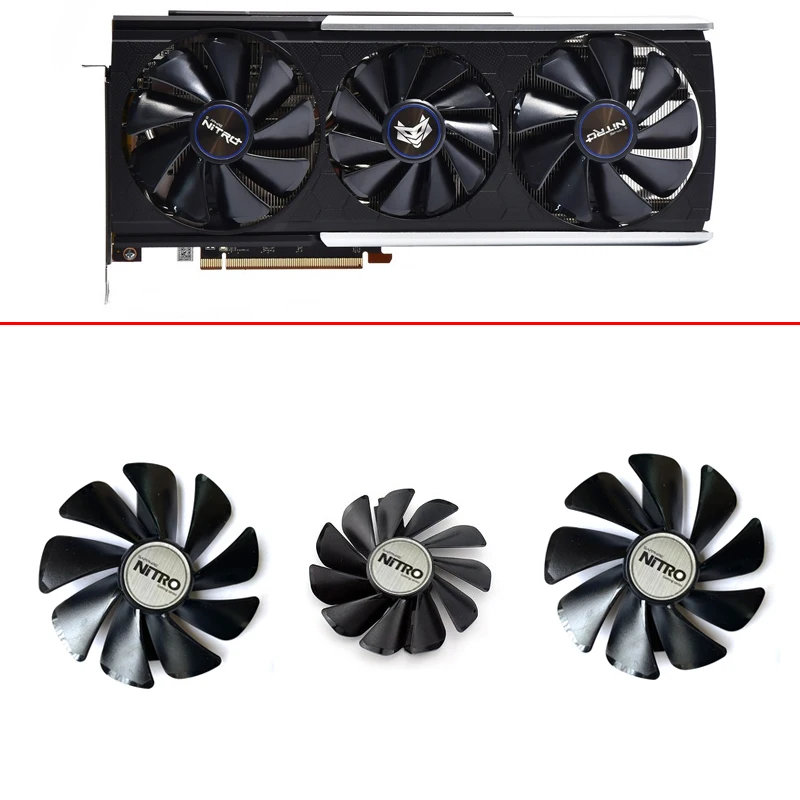 Новый 6Pin для сапфир RX 5700 XT карты вентилятор охлаждения 5700XT 8 Гб деталь