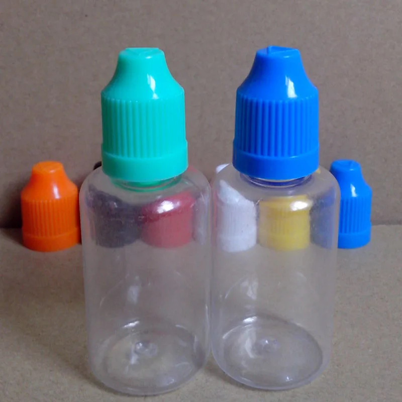 150pcs PET 30ml Plastic Bottle E Liquid Dropper Clear Bottles With Child Proof Cap Empty Hard Vial