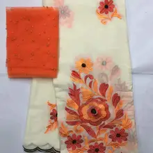 Ткань из Дубая для африканцев, парчовая ткань, Белая швейцарская вуаль, кружево в швейцарском стиле, высокое качество, новинка, 5+ 2 ярдов/партия