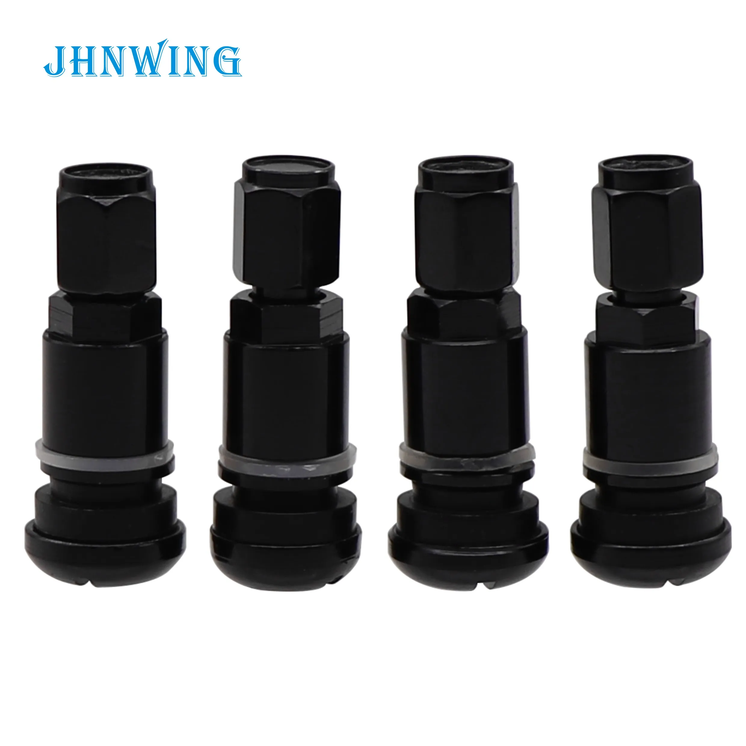 4pcs/set Professional Black Aluminum Stem Tire Valve Tyre Valve For
