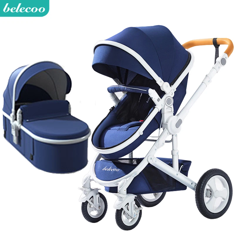 

belecoo baby stroller High landscape 2 in 1 baby car two way baby stroller folding portable trolley