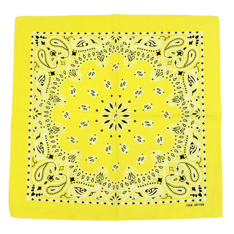 Cotton Bandana Bright Spring Summer Color Paisley Headscarves Cotton Bandana For Women Girl Heawear
