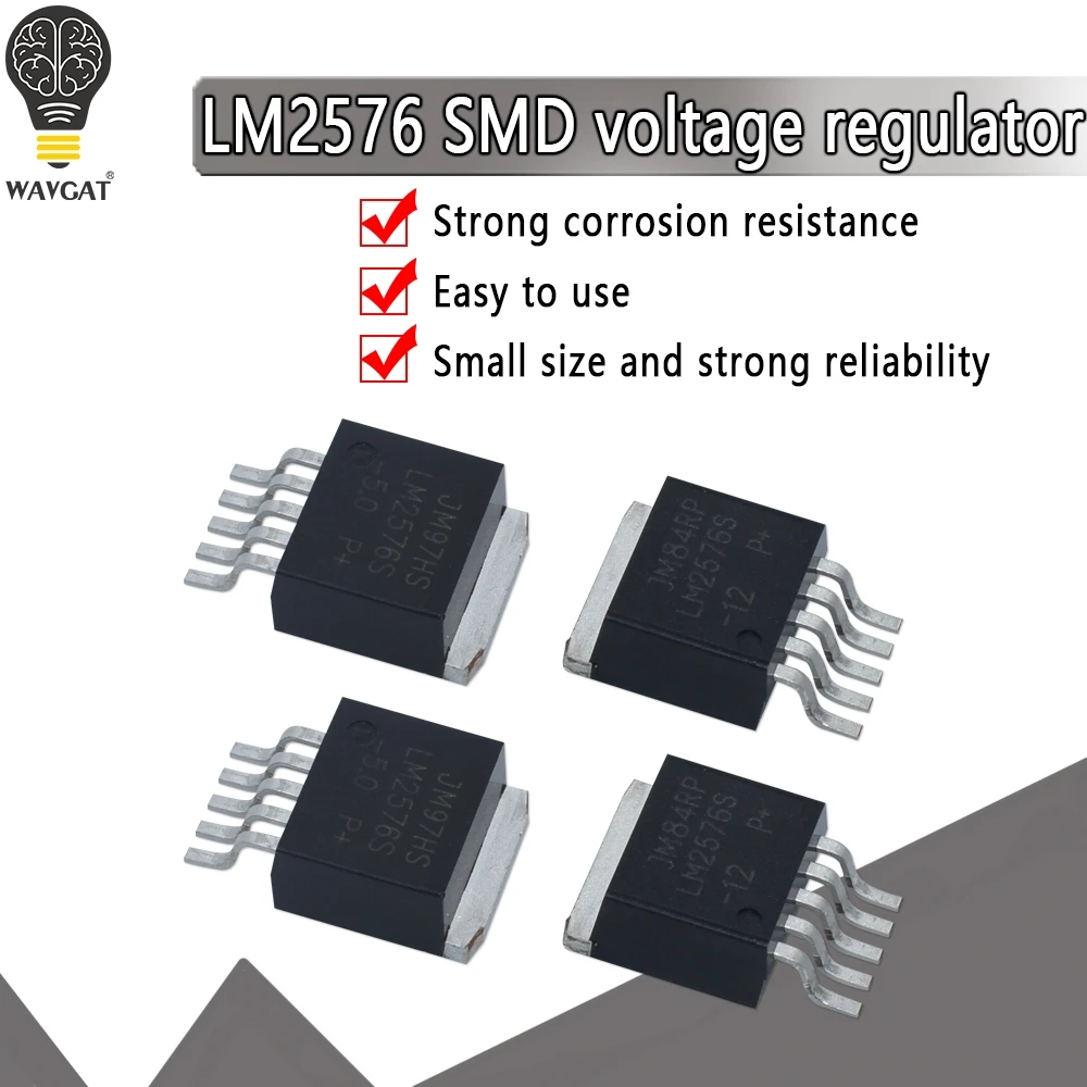 5Pcs Dc A Dc Converter Lm2577S-Adj Lm2575Hvs-5.0 Lm2596S-5.0 Lm2596S-Adj Lm2576S-5.0 Lm2576S-Adj To-263 Lm2596 Lm2576