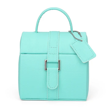 

Multifunctional Pu Leather High-quality Jewelry Storage Box Ring Earrings Bracelet Watch Portable Built-in Makeup Mirror Forgift