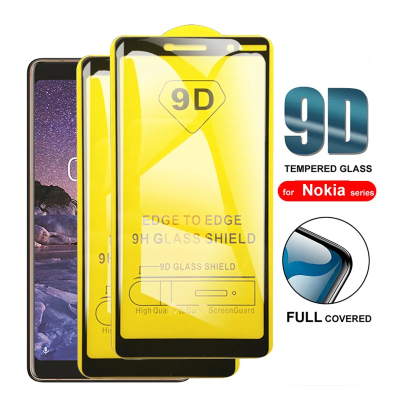 Защитное стекло 9D для Nokia 2 3 5 6 2018 4 1 шт. | Мобильные телефоны и аксессуары