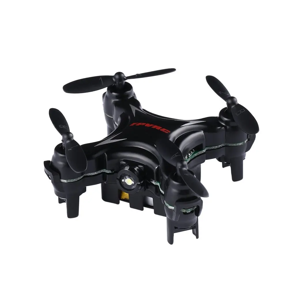 Q7 четырехосный 4 канала 6 Axis Gyro Rc нано Мультикоптер Мини карманный беспилотный Радиоуправляемый летательный аппарат-белый/черный с 3d чехол-книжка