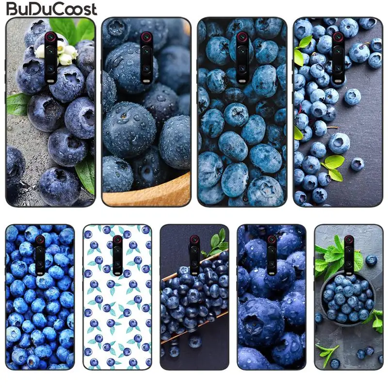 Riccu Blueberry fruit Customer Phone Case For Redmi 6 4X 7 7A 8 GO K20 Note 4 4X 5 5A 6 6 Pro 7 8 8pro