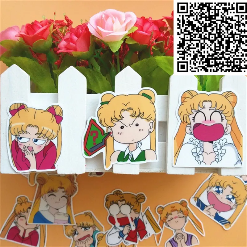 40 шт аниме девушка мультфильм наклейка s для телефона декоративные водонепроницаемые наклейки Скрапбукинг для ноутбука детей