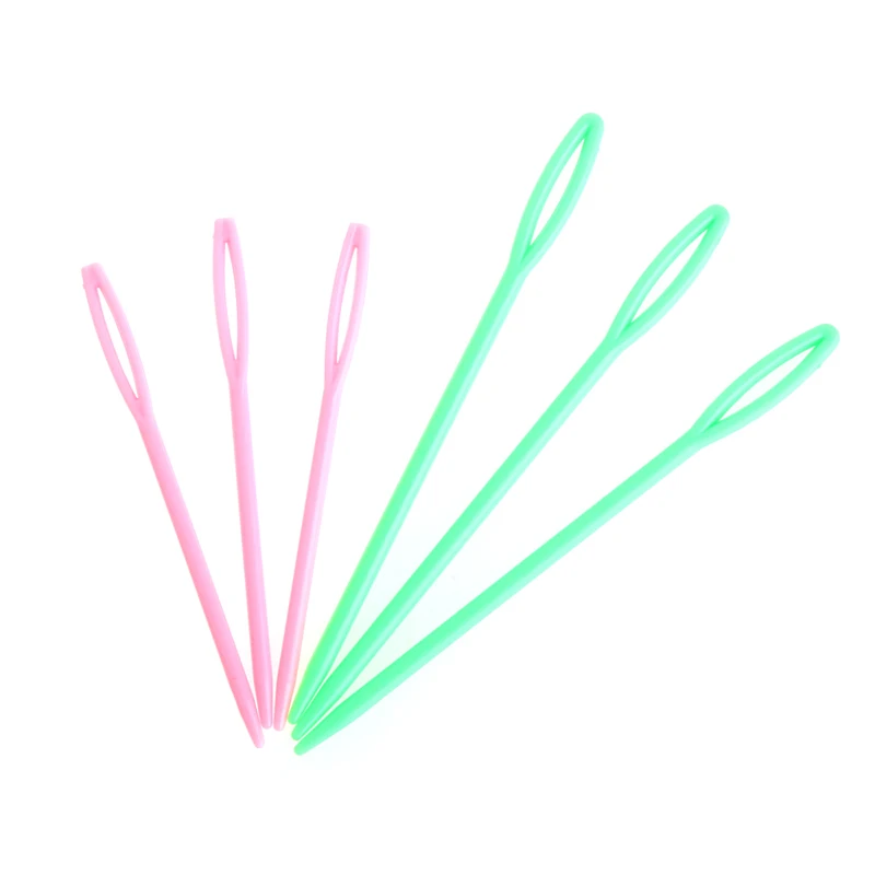 Sewing Needles Crochet Needles Sewing Knitting Tools 6Pcs Plastic Sewing Needles Binca Crochet Knitting Cross Stitch Needles 7/9cm