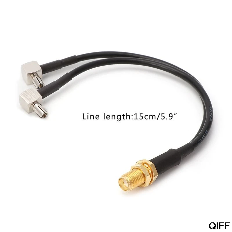 

Drop Ship&Wholesale Y Type SMA Female To 2 x TS9 Male Plug Splitter Combined Pigtail Cable RG174 15cm Aug. 16