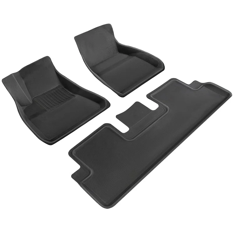 

3D Custom Car Foot Pads For Tesla Model 3 Model Y Waterproof Non-Slip 2019-2021 коврики в машину Fully Carpet Covers Floor Mats