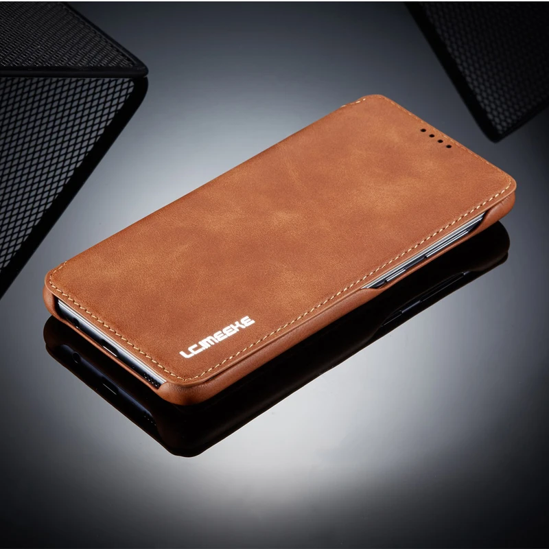 

Retro Genuine Leather Stand Magnetic Flip Card Case Cover For Samsung Galaxy A70 A50 A40 A30 A20e