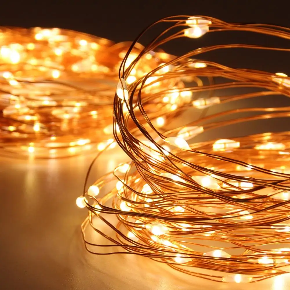 QIFU USB Sound Activated LED Music String Light Garland Wedding Decoration Christmas Party Bachelorette Party Supplies Weeding