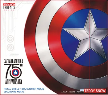 Escudo de Escudo del Capitán América para adultos, 75th aniversario, Escudo de los Vengadores