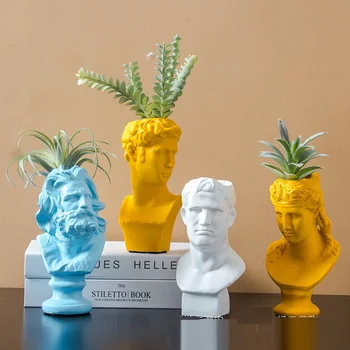 

VENUS APOLLO ART SCULPTURE GIULIANO DE' MEDICI VASE LA MARSEILLAISE FLOWER POT RESIN VASE HOME DECOR FLOWER ARRANGEMENT R4599