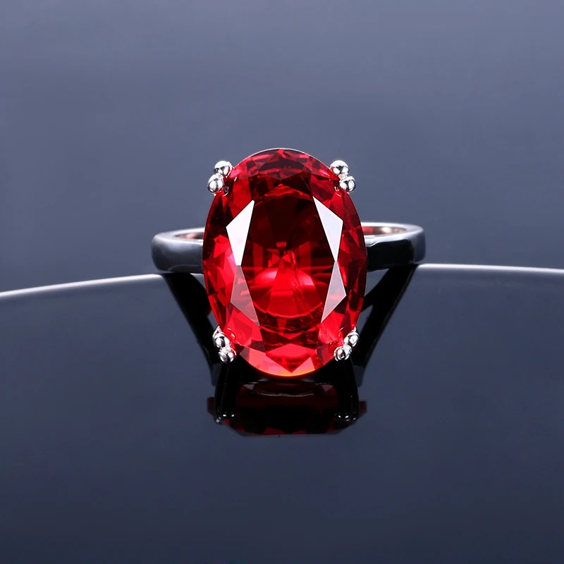 Fashion Women's Jewelry S925 Silver Ring Mystic Fire Rainbow Topaz Rings Wedding Jewelry Party Gift