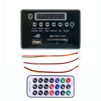 

MP3 WMA Decoder Board MP3 Player Car Bluetooth Car Audio USB TF FM Radio Module Wireless Hands-Free Calls 12V Remote Control DIY