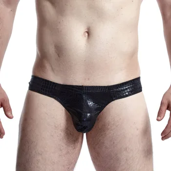 

Men's Underwear Sexy Briefs Low-waist Polyester Snake Fabric Panties Sexy Panties G-strings Underpants Gay Men Underwear Briefs