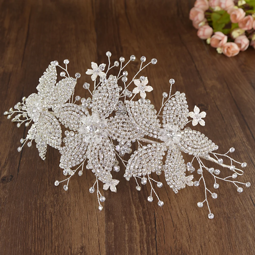 TRiXY H252-S Stunning Diamonds Wedding Hair Accessory Crystal Pageant Crown Bridal Tiaras Bridal Hair Crown Wedding Tiara crown