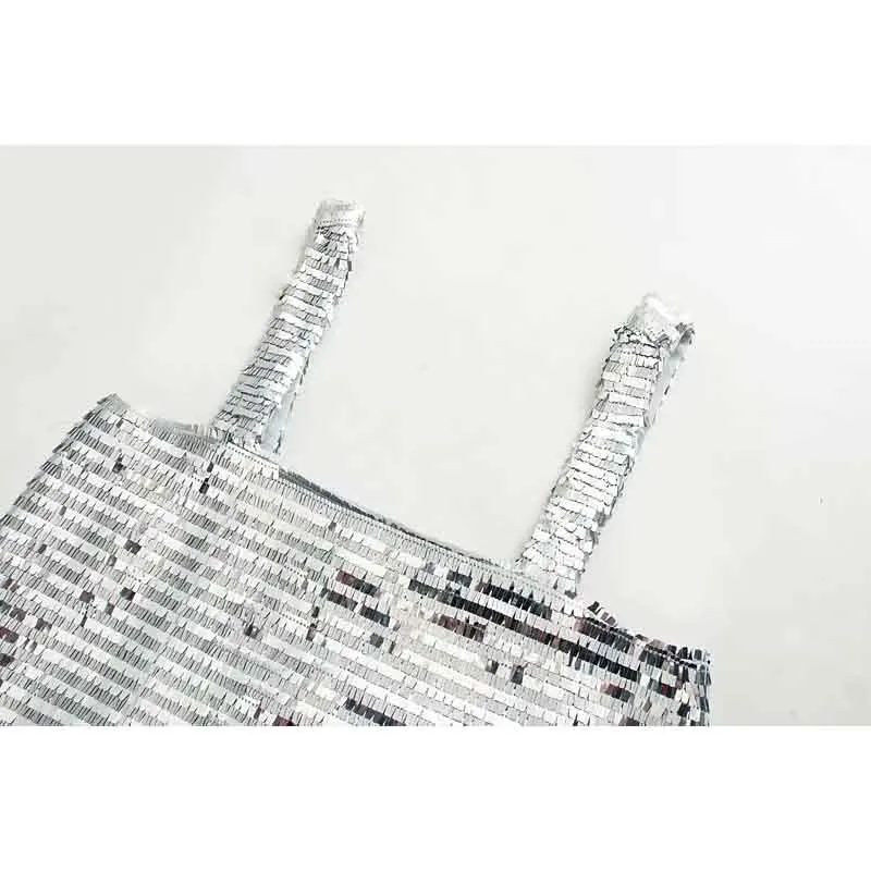 Повседневные женские короткие футболки серебристого цвета, лето, новая модная однотонная женская укороченная футболка с бисером, элегантный сексуальный женский топ без рукавов