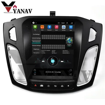 Online Tesla Screen Tesla Style Car Radio Multimedia Video Player Navigation For-Ford Focus 2012-2016 Stereo Headunit 10.4 Inch