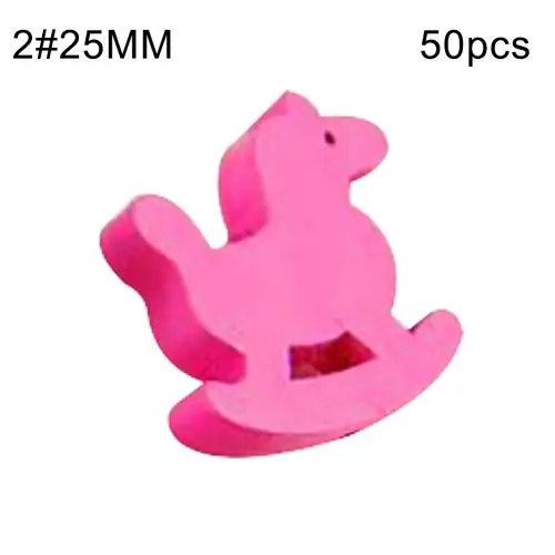 Hobbyhorse Kids DIY Hand Loose Bead Toys Multicolor Various Shape Wooden Loose Lacing Spacer Beads Jewelry DIY Accessory - Цвет: Hobbyhorse