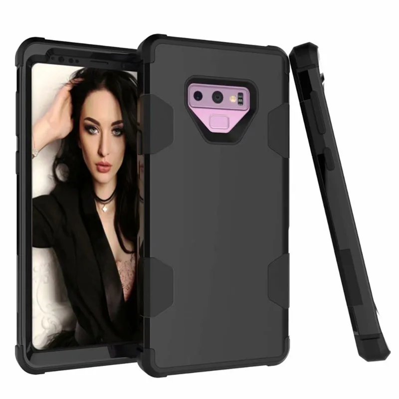 Противоударный чехол для телефона samsung Galaxy S10 S9 S8 Plus Note8 Note9 гибридный защитный бампер PC+ силикон