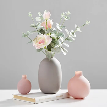 

Nordic Home Decoration Accessories Modern Ceramic Vase Flower Vases for Homes Vases for Flowers Living Room Decoration Tabletop