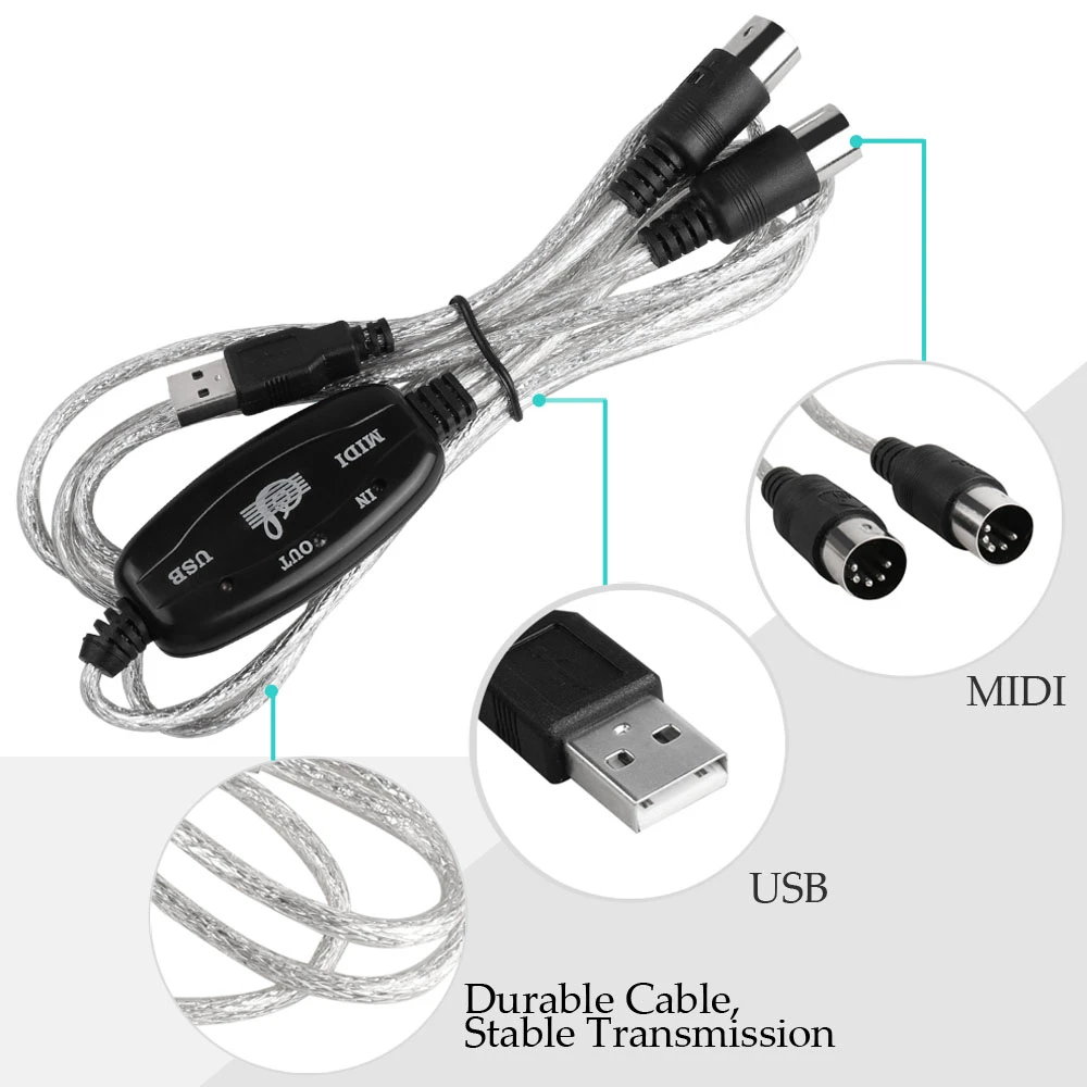 Usb In-out 5-pin Midi Interface Cord Converter Pc Music Keyboard For Korg  Monologue Microkorg Minilogue Xd Analog Synthesizer - Guitar Parts &  Accessories - AliExpress