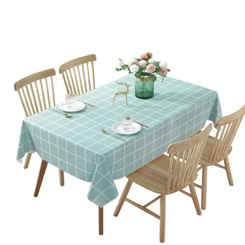 

Countryside Style Table Cloth Table Mat Waterproof Oil-Proof Disposable Tablecloth Pvc Dinning Table Cloth