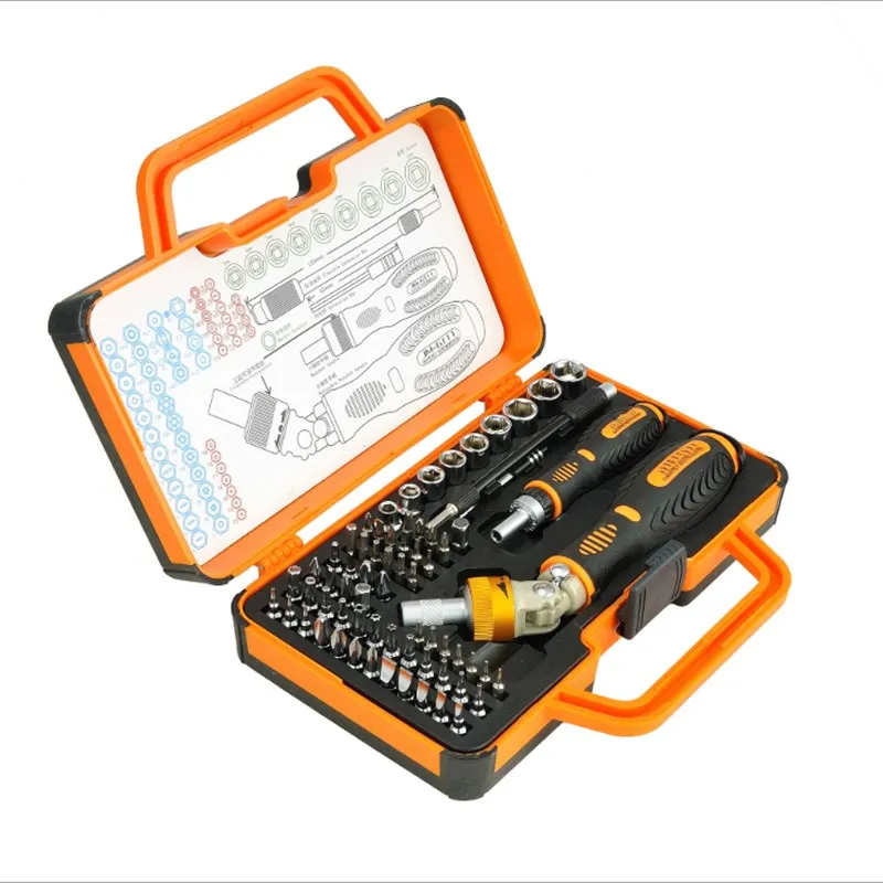 

Portable Anti-fall Tool Kit Ratchet Wheel Labor Saving 69 Combined With 1 Hardware Tool Combination Screwdriver Set