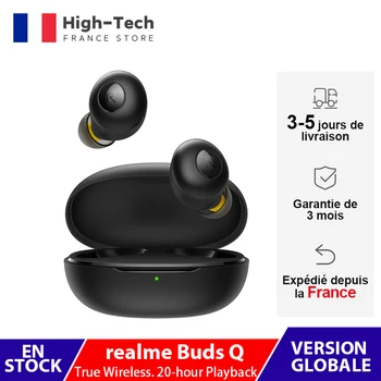 

Global Version realme Buds Q TWS True Wireless Earphone 20-hour Playback Touch Control 10mm Bass Boost Driver Bluetooth 5.0