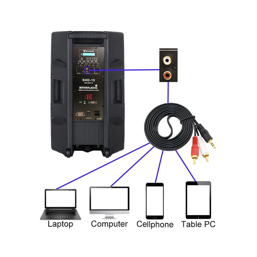 powered active bt sd speaker 