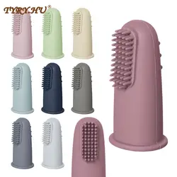 10pcs Baby Silicone Soft Finger Toothbrush BPA Free Silicone Infant Tooth Teeth Clean Brush Food Grade Silicone Baby Health