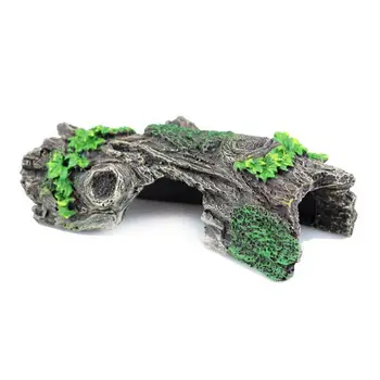 

Multipurpose Reptile Nest Aquarium Landscape Tree Hole Decorations Simulation Fish Tank Ornaments Resin Eco-friendly Pet