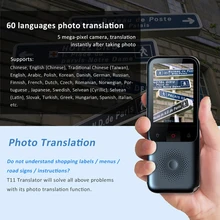 

Portable 138 Languages T11 Smart Voice Translator Real-Time Multi-Language Speech Interactive Offline Translator Business Travel