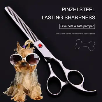 

Stainless Steel Pet Dogs Gromming Scissors Up Down Curved Shears Sharp Edge Animals Cat Hair Cutting Barber Cutting Tools Kit