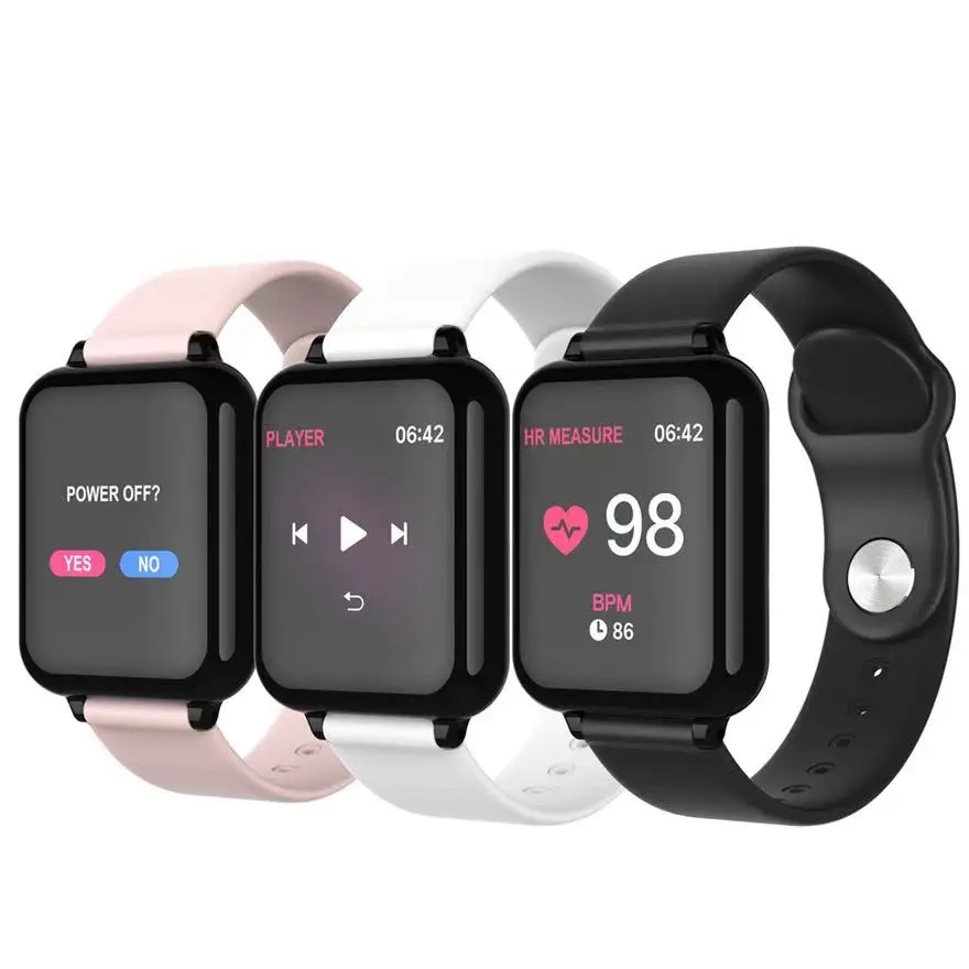 

B57/W8 Top smart watch water proof iphone ios android smart bracelet heart rate monitor blood pressure call reminder smart wri