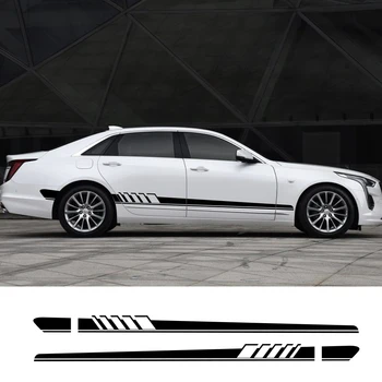 

For Cadillac ATS CTS Escalade XTS XT4 XT5 CT6 2Pcs Car Side Door Stickers Auto Vinyl Film Decals Styling Car Tuning Accessories