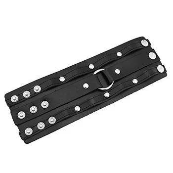 

HZMAN Wide Cuff Wrap Gothic Wristband Punk Rock Biker Wide Strap Leather Bracelet