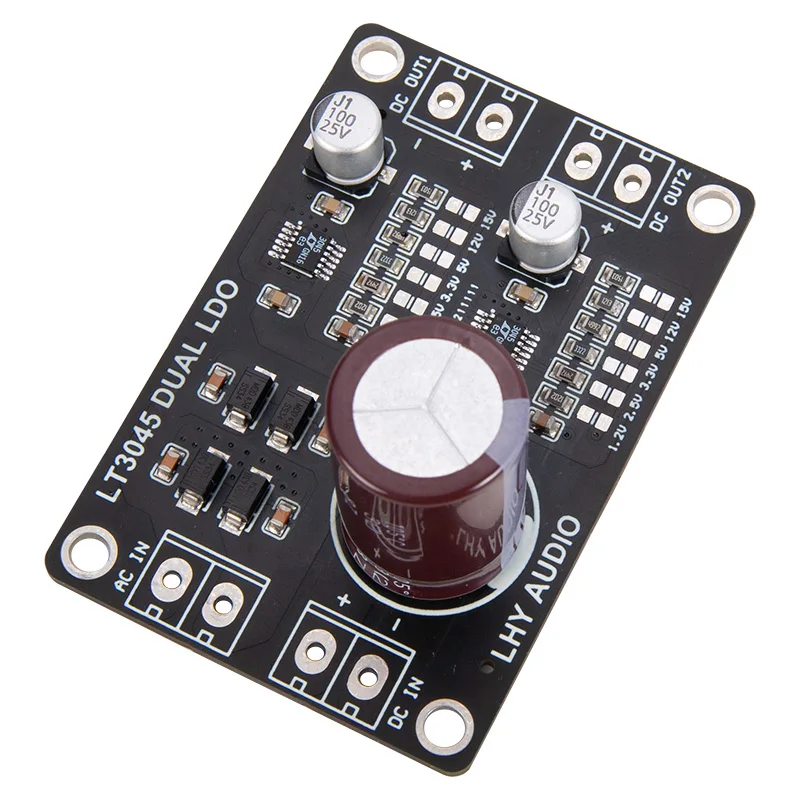 LT3045 dual positive voltage DC power supply, low noise, high precision linear regulator upgrade DAC 2
