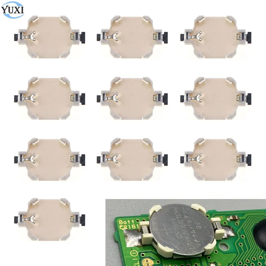 YuXi 10pcs For GB GBC GBA Game Card CR1616 Battery Holder For Gameboy