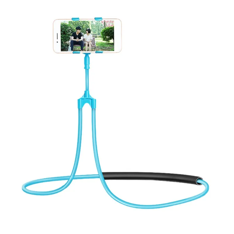 Ленивый держатель для мобильного телефона Универсальный Ленивый Кронштейн висящий на шее держатель для сотового телефона для всех смартфонов - Цвет: 2