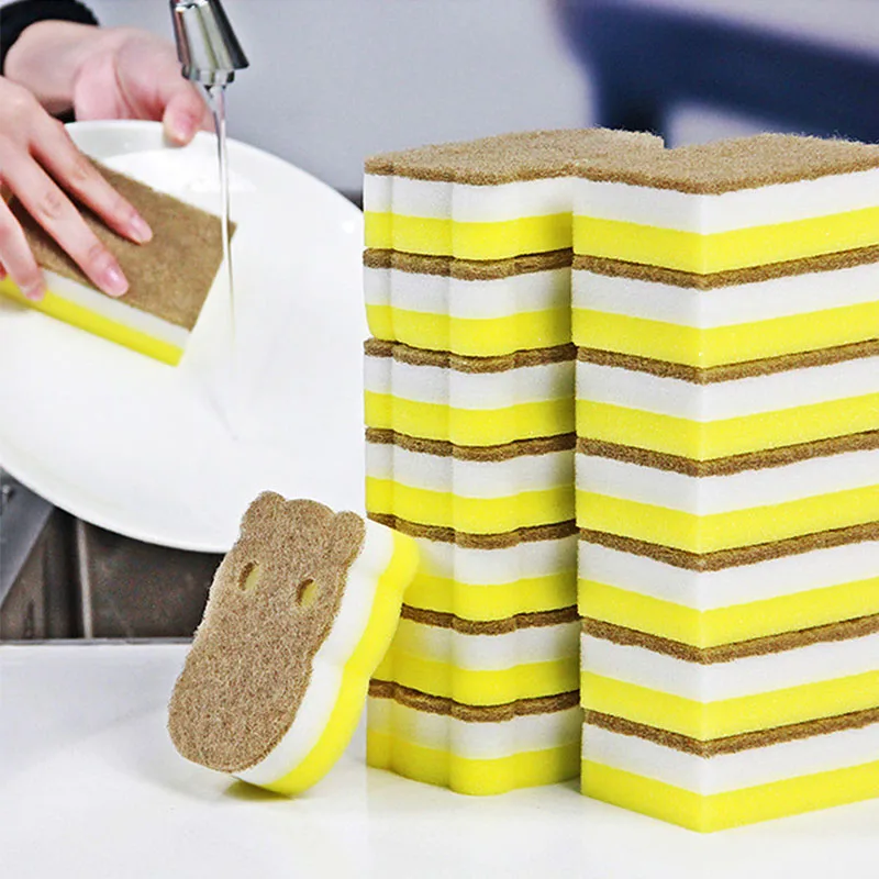 1PC Sponges for Washing Dishes Kitchen Clean Sponge Household Double